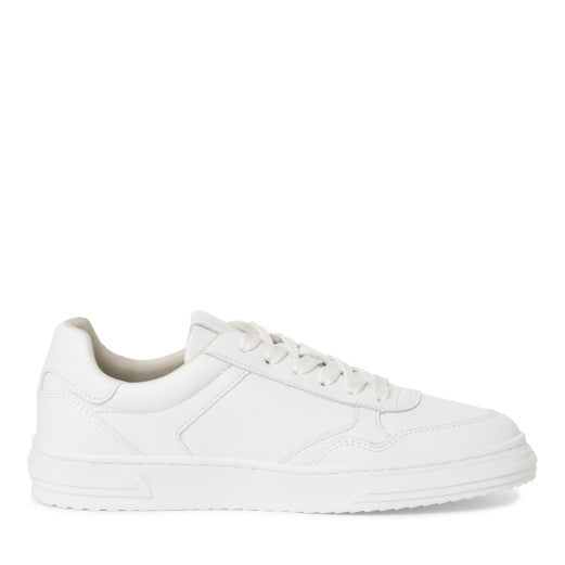 White leather sneakers