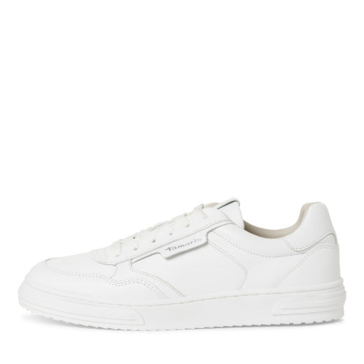 White leather sneakers