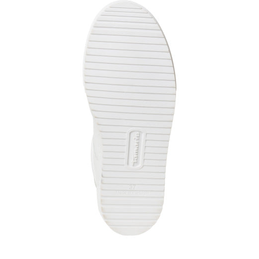 White leather sneakers