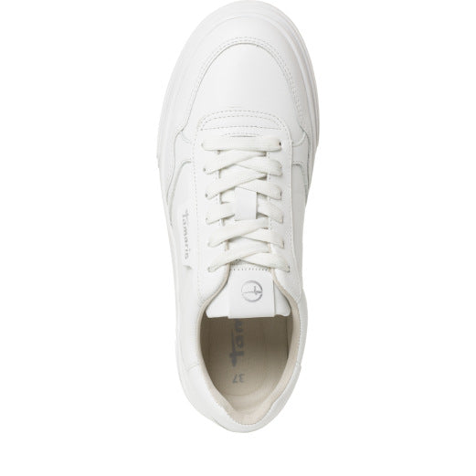 White leather sneakers
