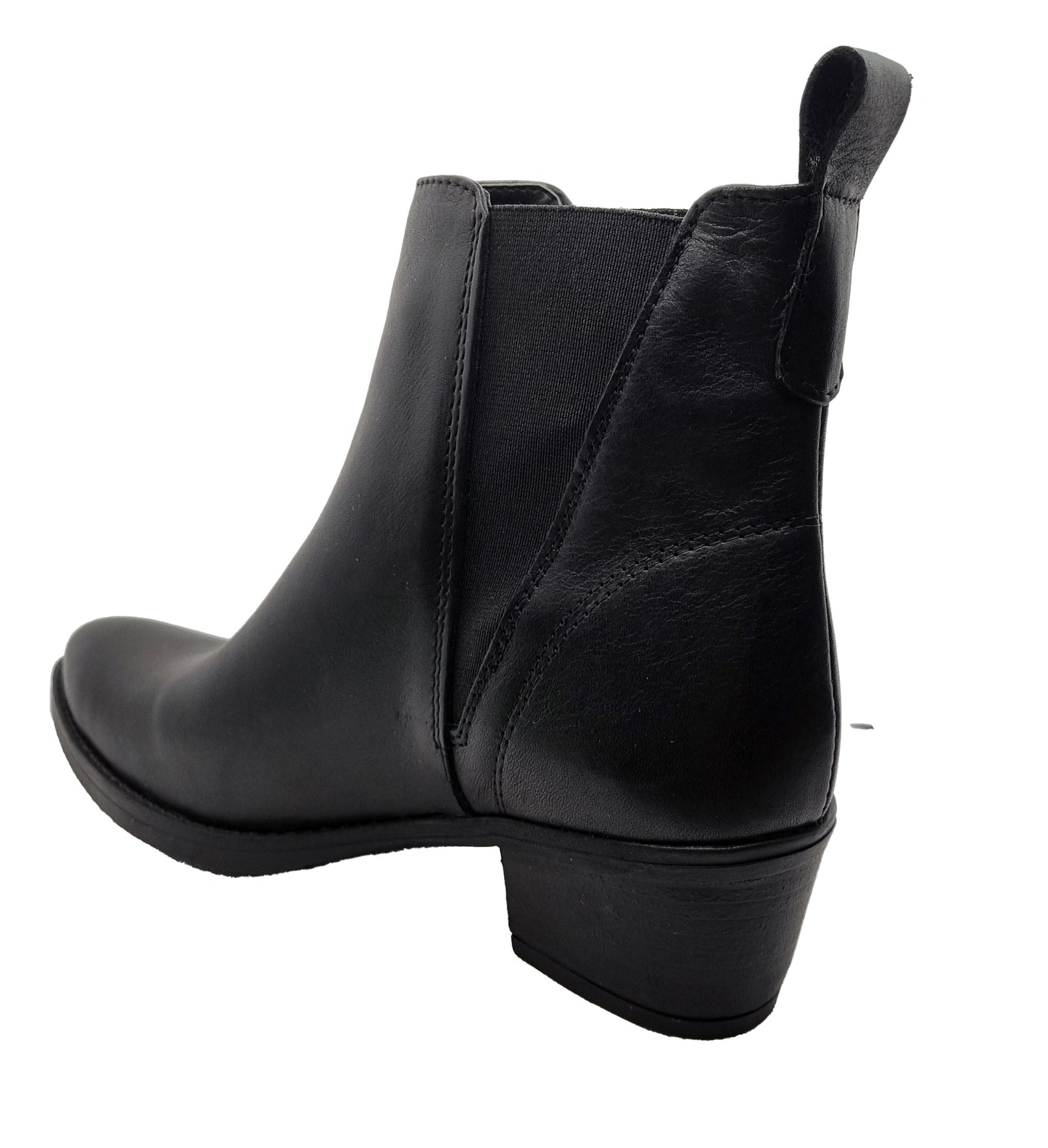 Leather ankle boot