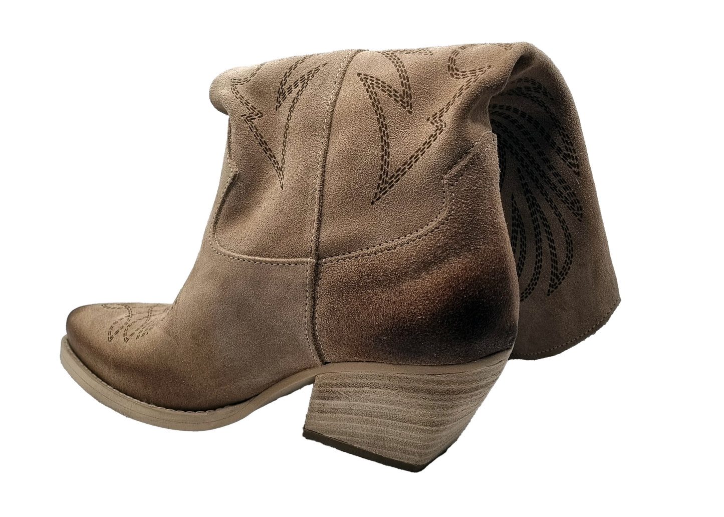 Suede leather boots