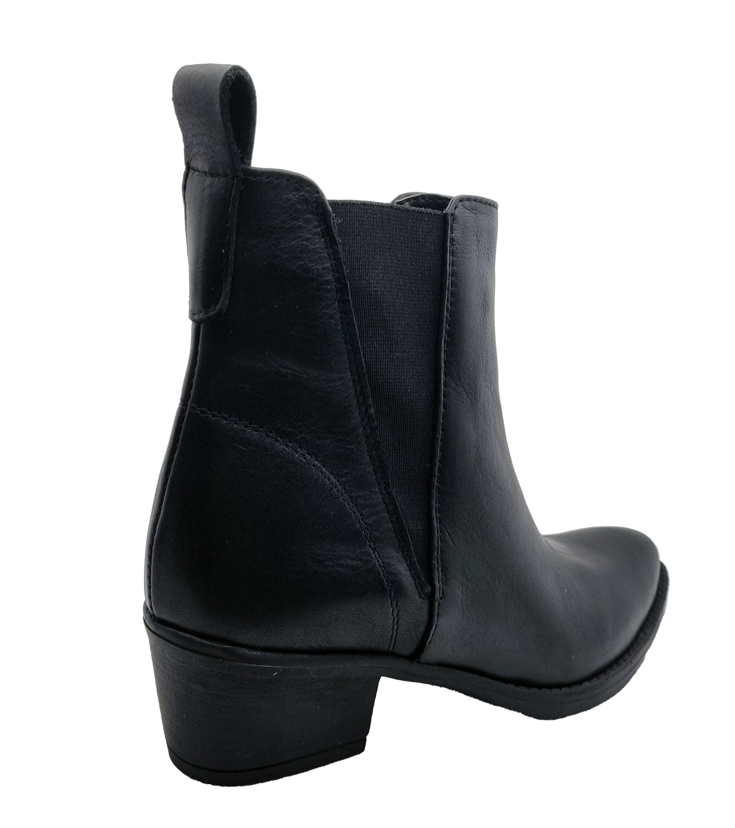 Leather ankle boot