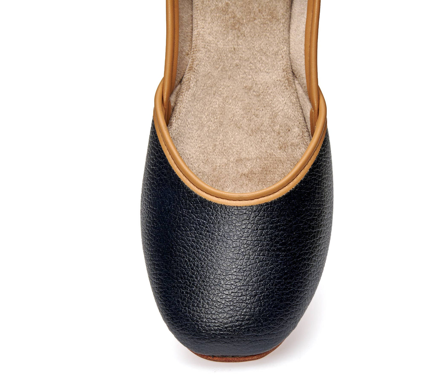Classic Black handmade leather ballerinas
