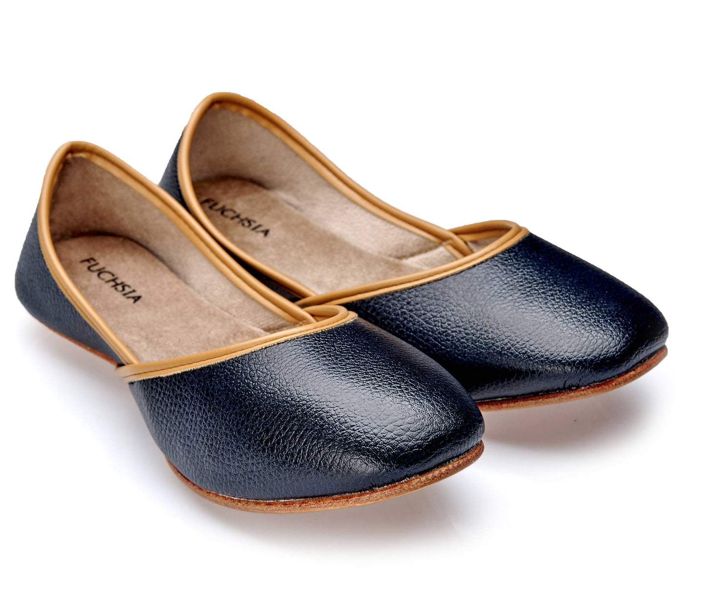 Classic Black handmade leather ballerinas