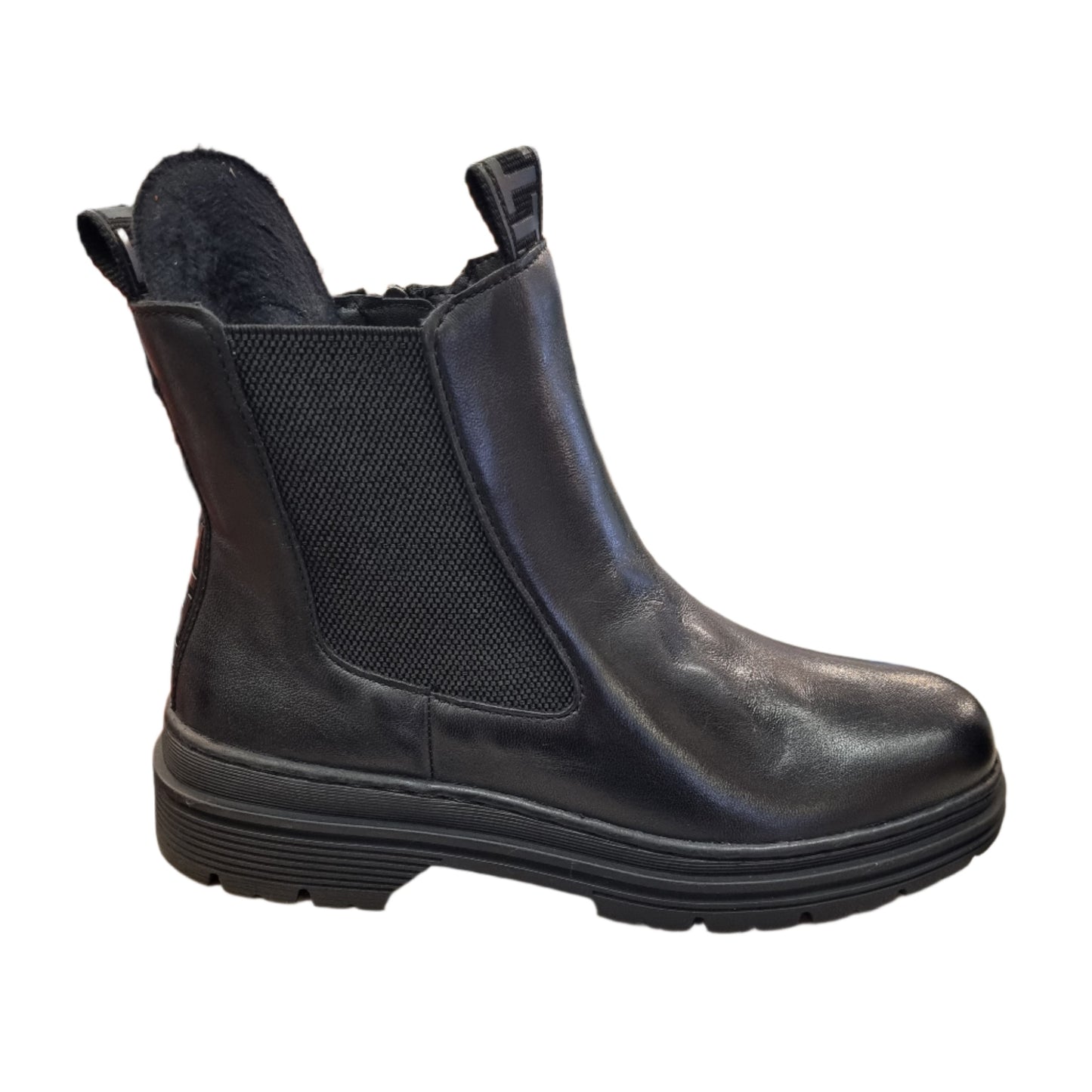 Tamaris black leather soft
