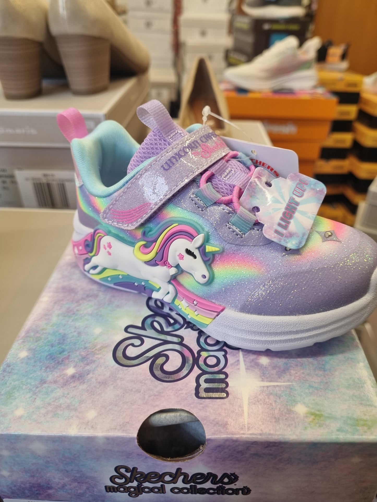Skechers unicorn light up
