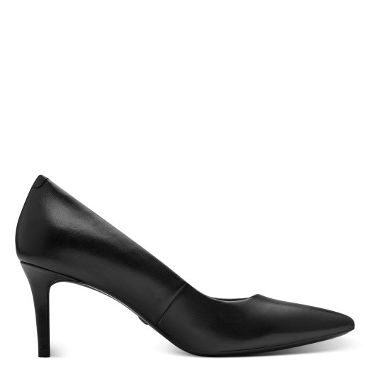 Black decollete, leather sole