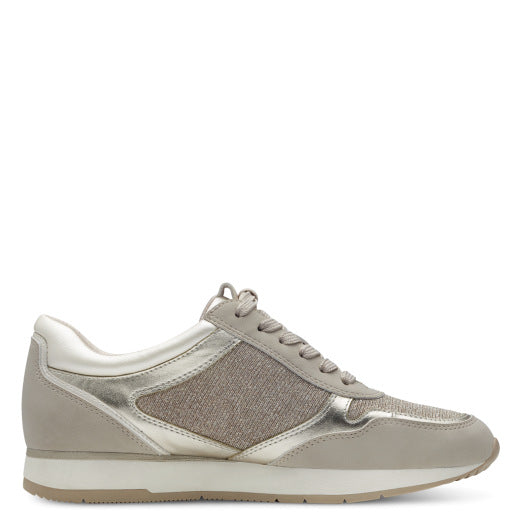 Ivory suede sneaker