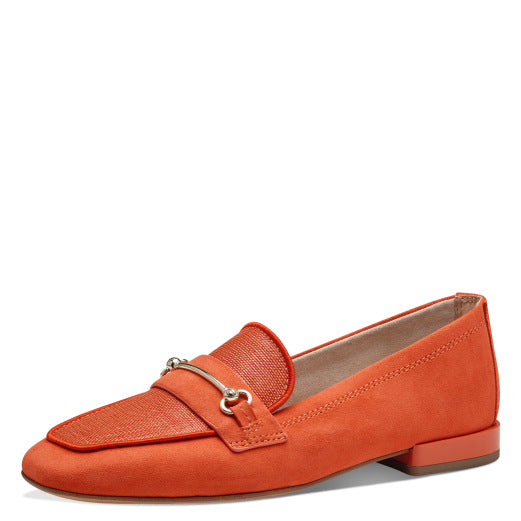 Mocassino Orange Pelle