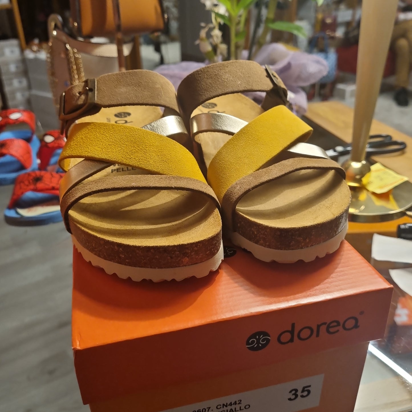 Moro yellow sandal