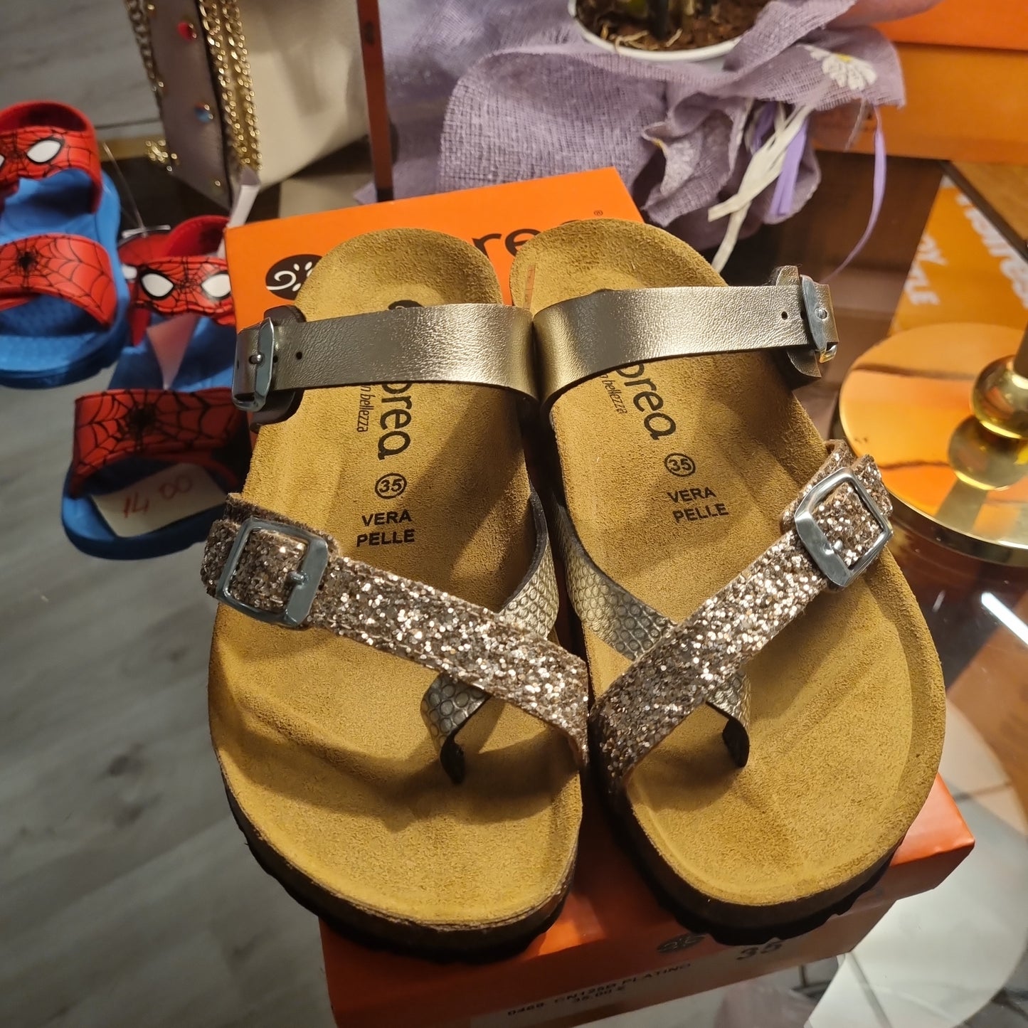 Platinum sandal