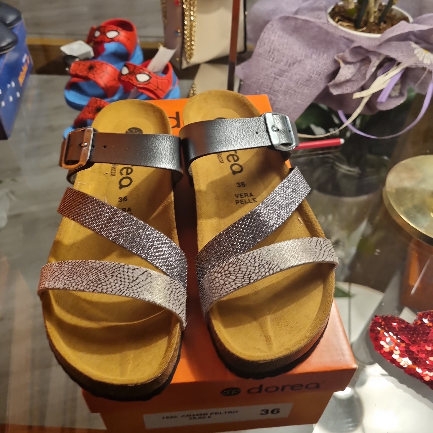 Gray sandal