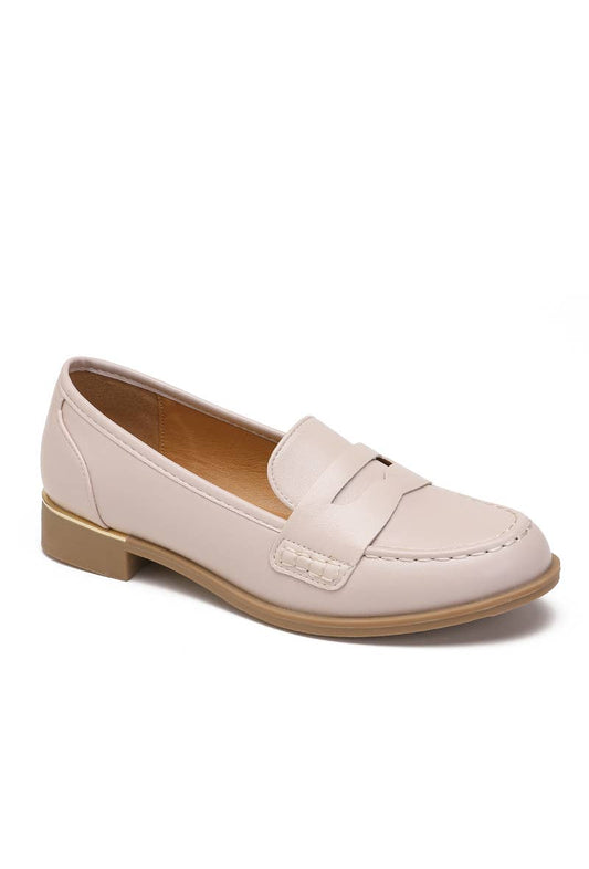 Beige loafers