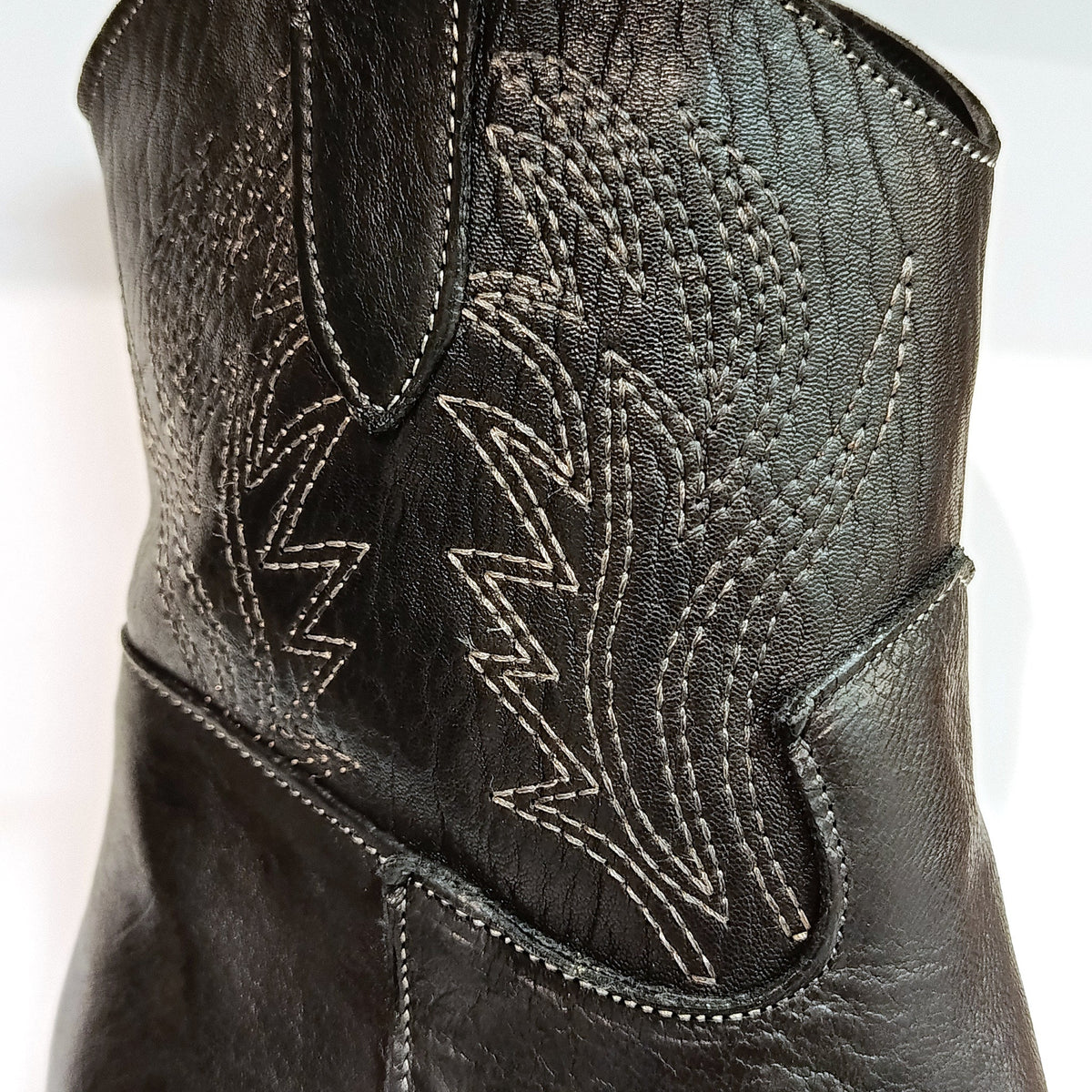 Texano Pavani in pelle nera