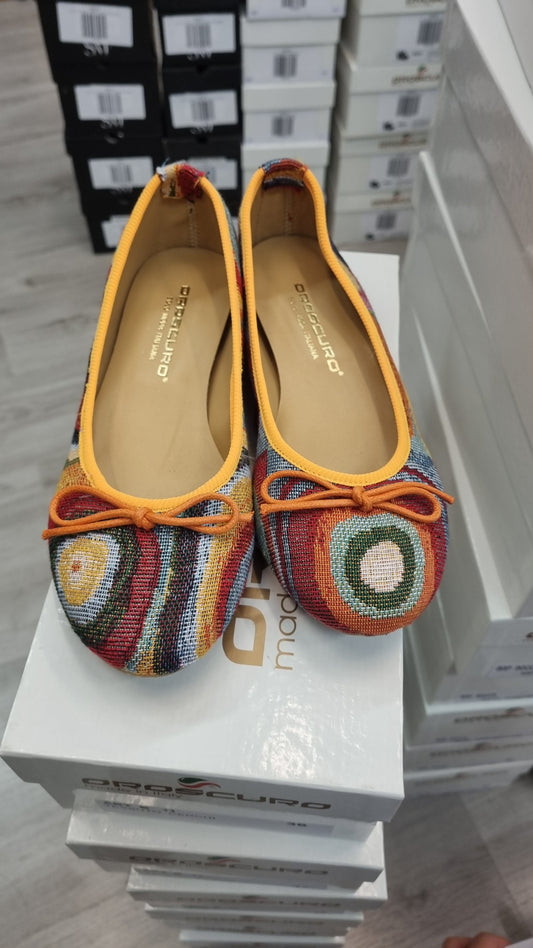 Multicolor ballet flat