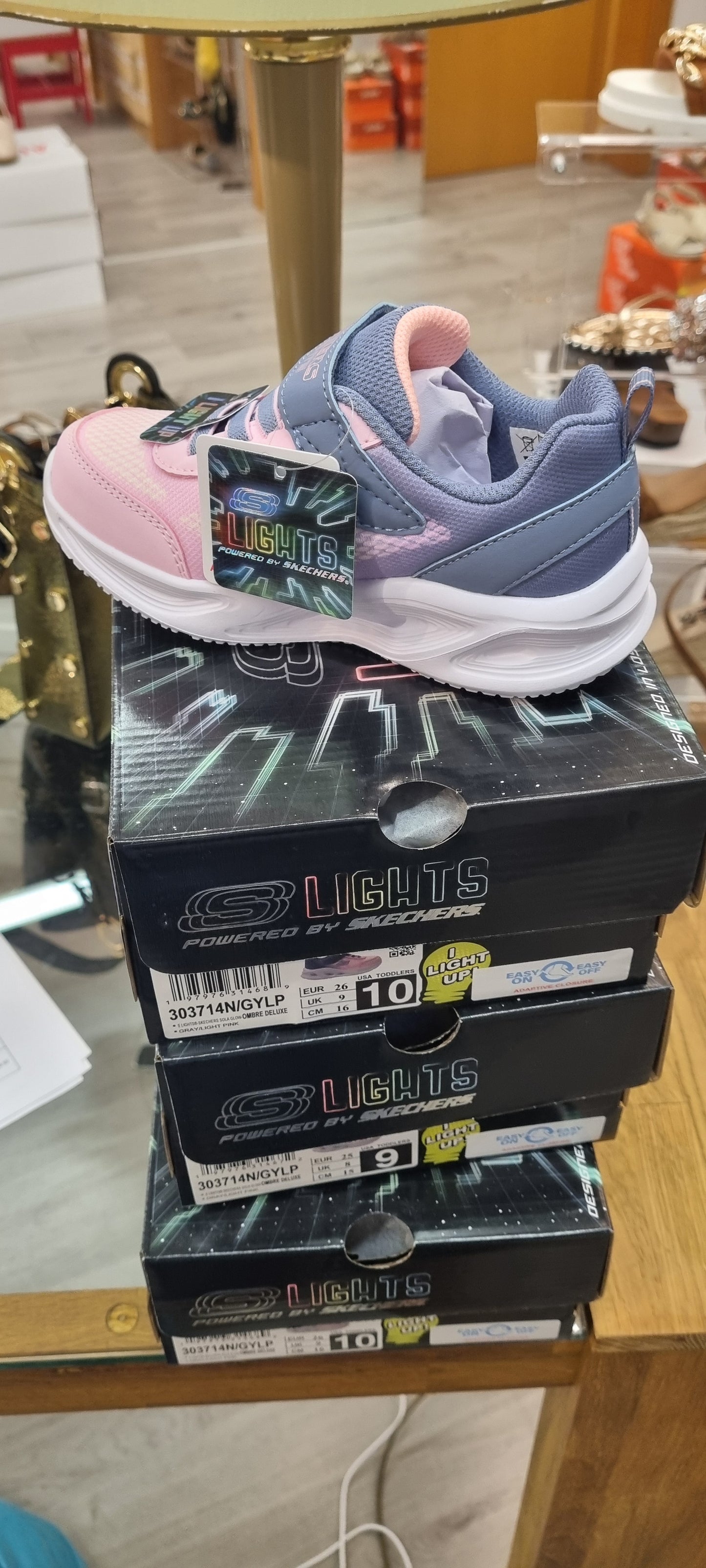  Skechers lights ombre deluxe 