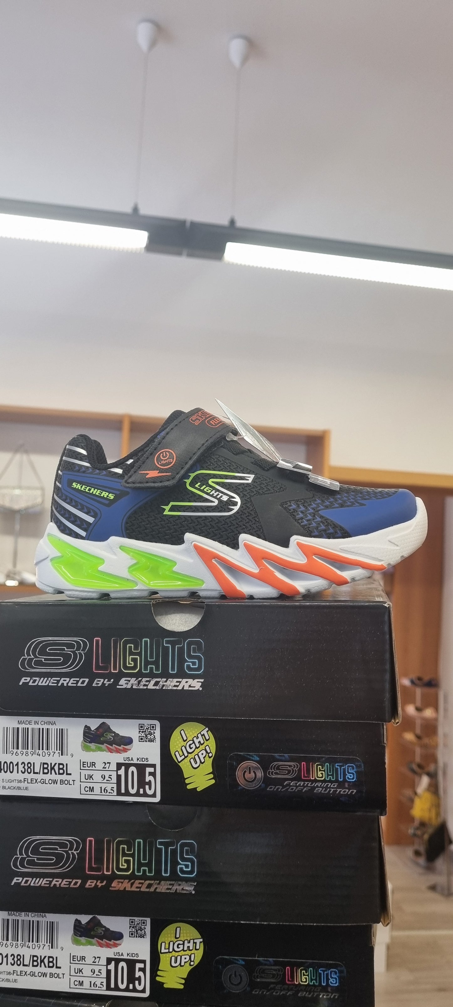 Skechers flex glow bolt luci