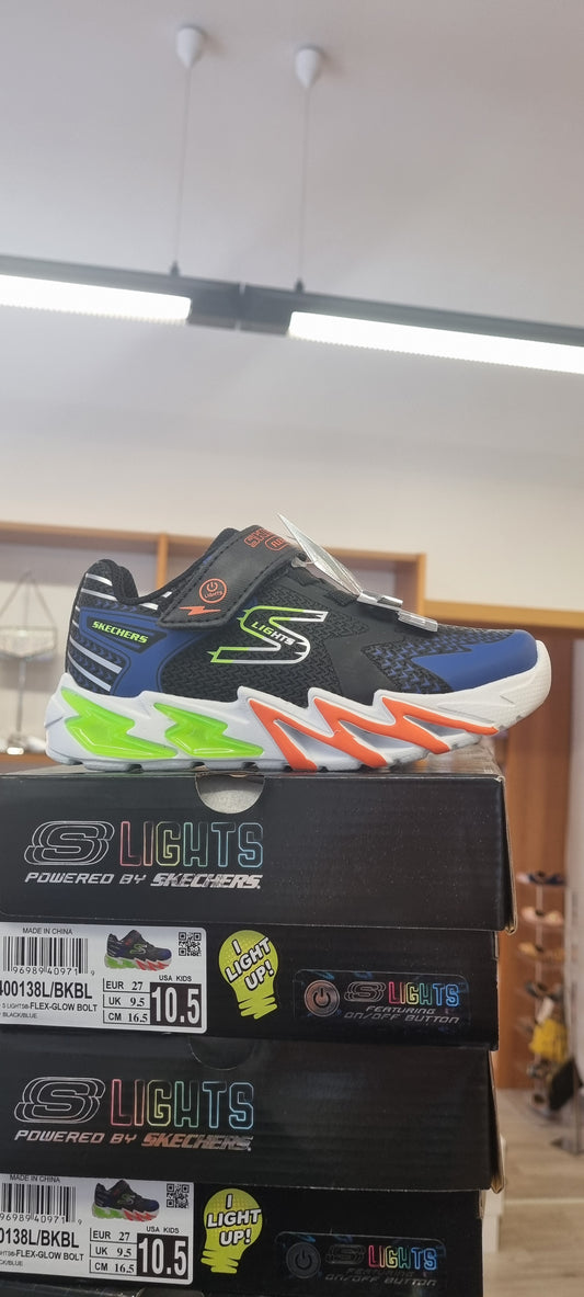 Skechers flex glow bolt світяться