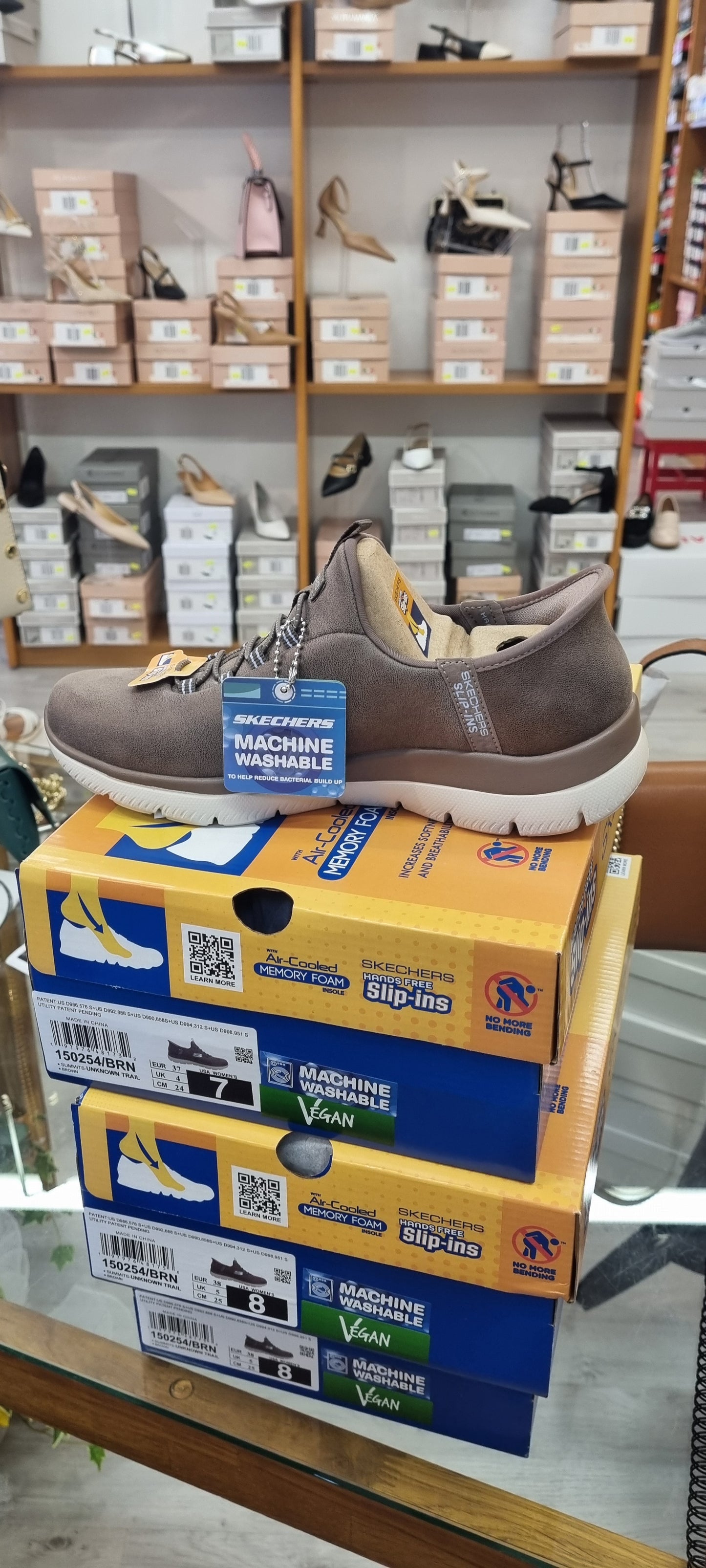 Skechers slip ins trail brown