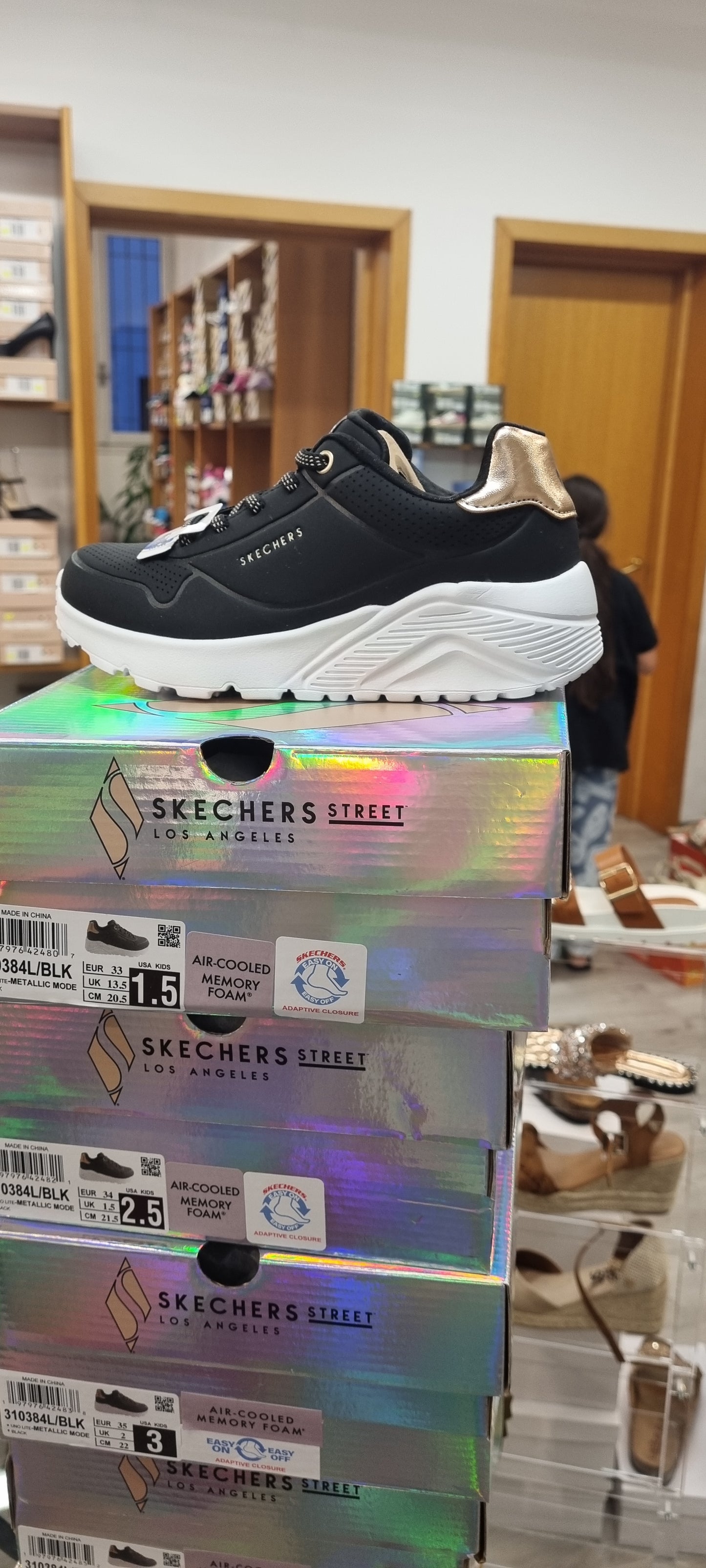 Skechers kids metallic