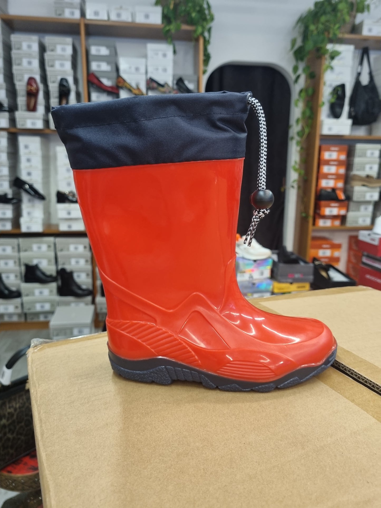 Rubber rain boots