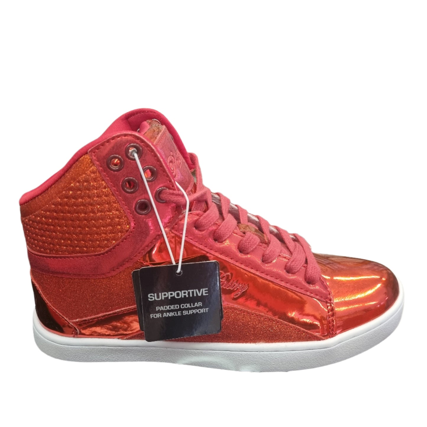 Sneaker da donna Pastry Glam Pie Glitter rosso