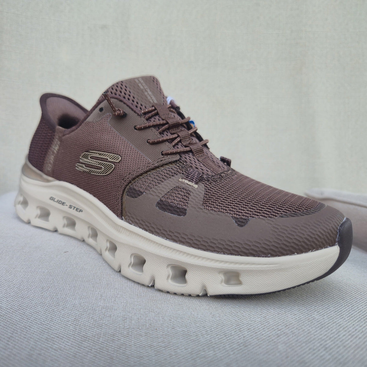 Skechers 150438 sneaker moka, tre quarti