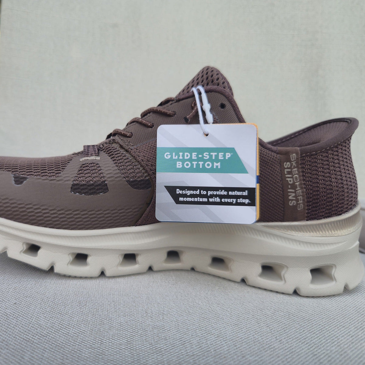 Skechers 150438 sneaker moka, profilo