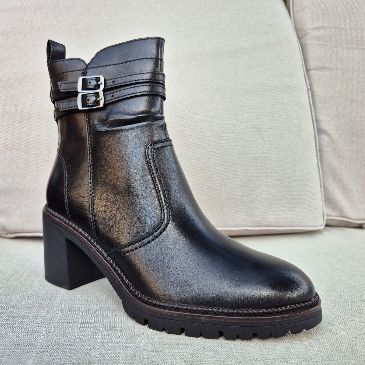 Tamaris 25383 stivaletto doppia fibbia, tre quarti