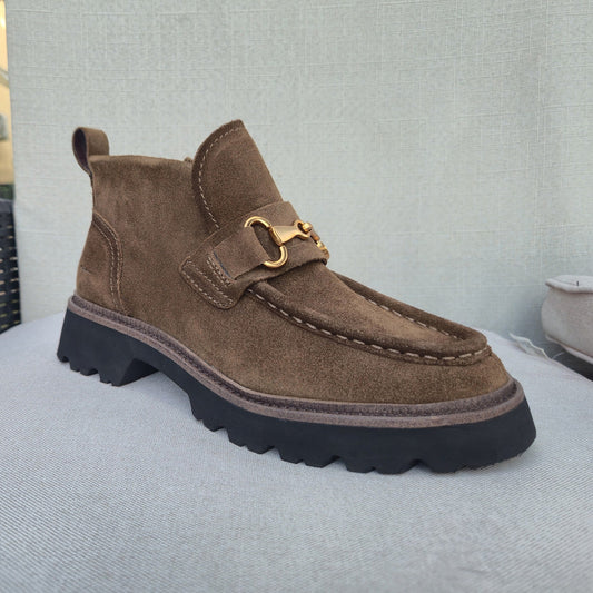 Tamaris 25451 mocassino camoscio camel, tre quarti