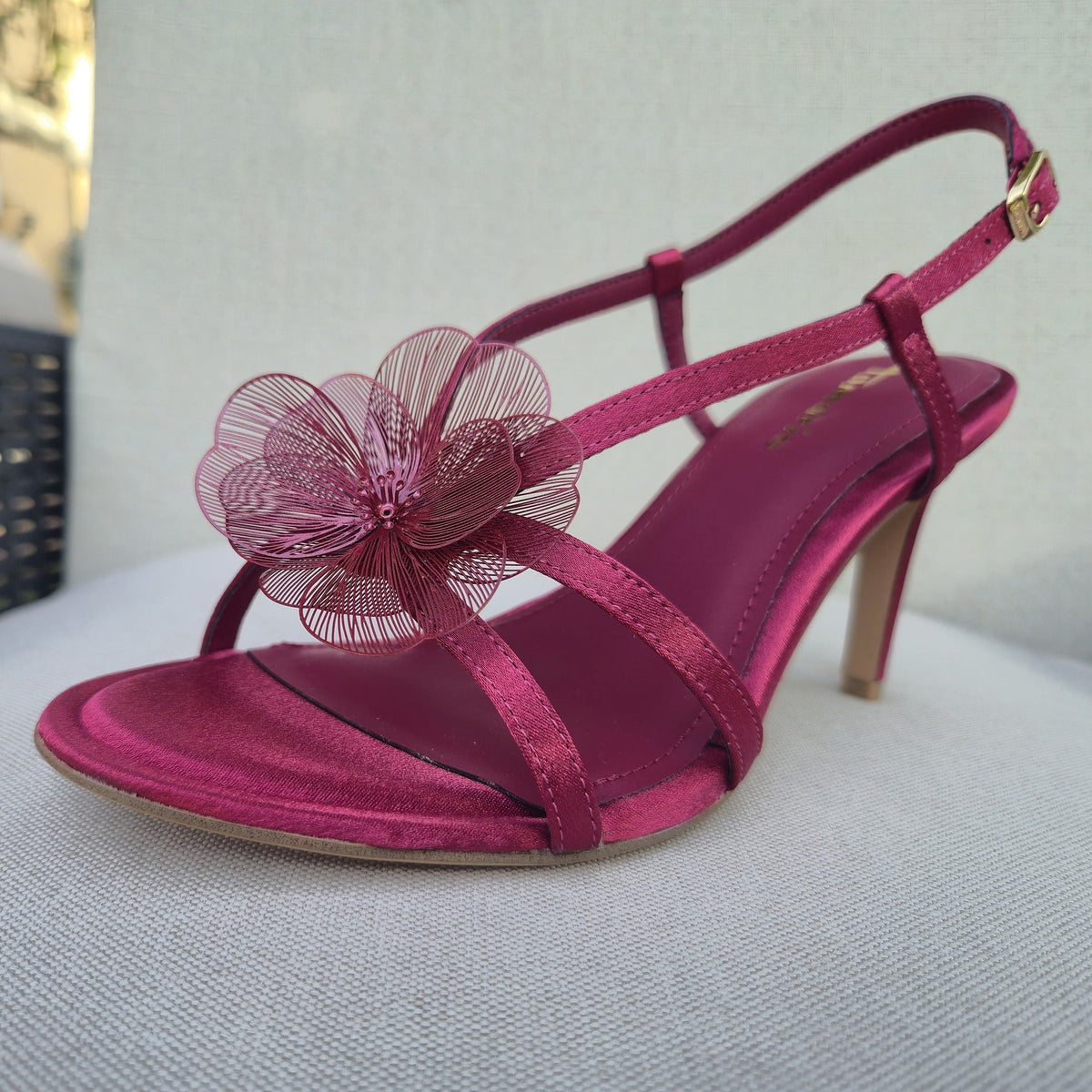 Tamaris 28375 sandalo fucsia, tre quarti