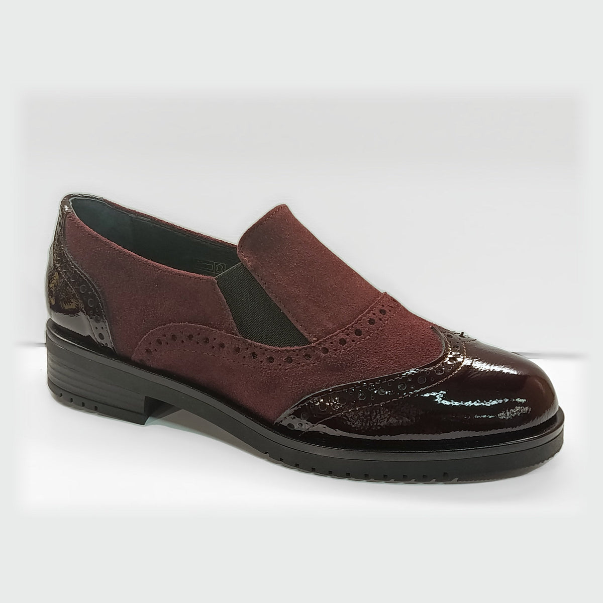 Slip-on Vernissage bordeaux coda di rondine