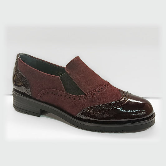 Slip-on Vernissage bordeaux coda di rondine