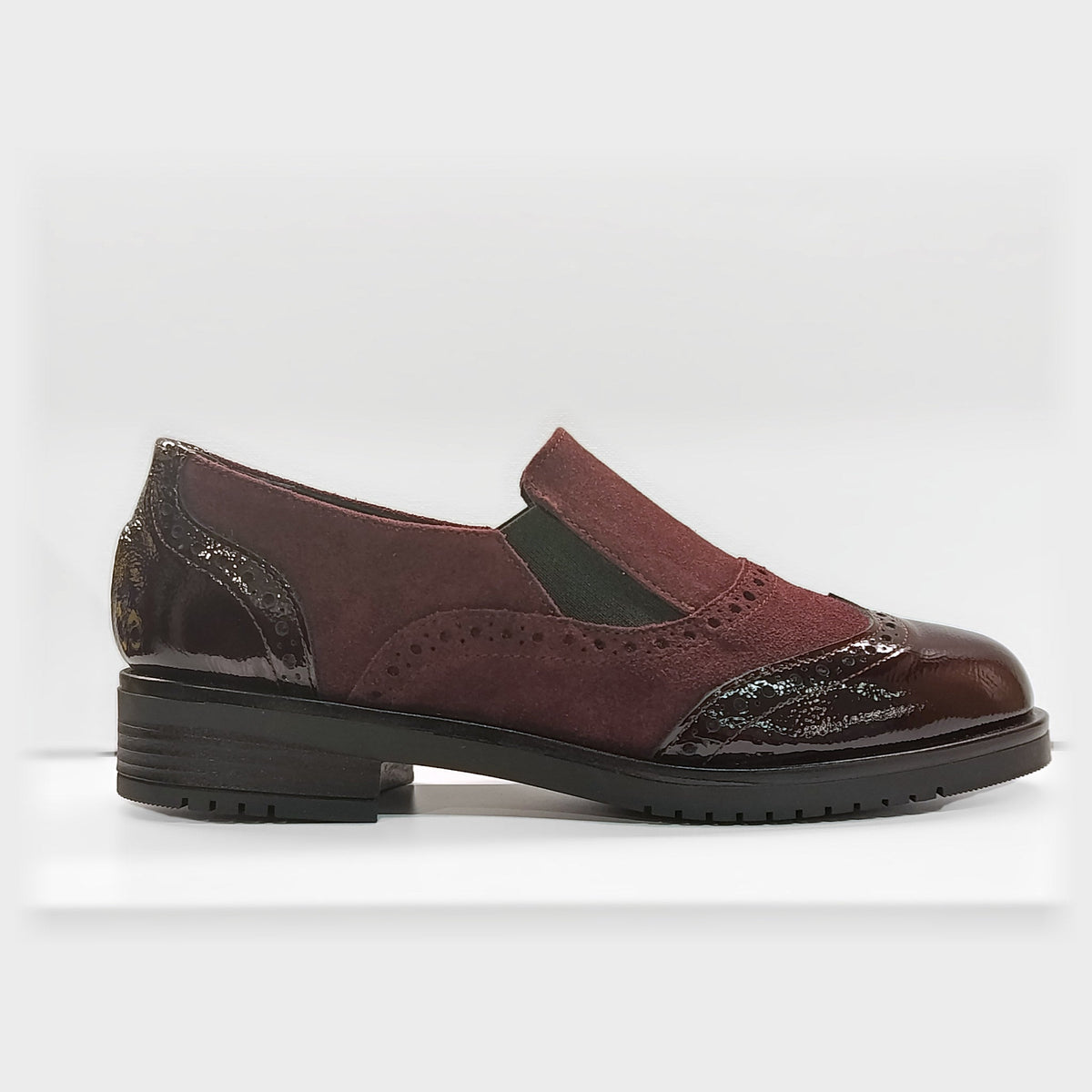 Slip-on Vernissage bordeaux coda di rondine