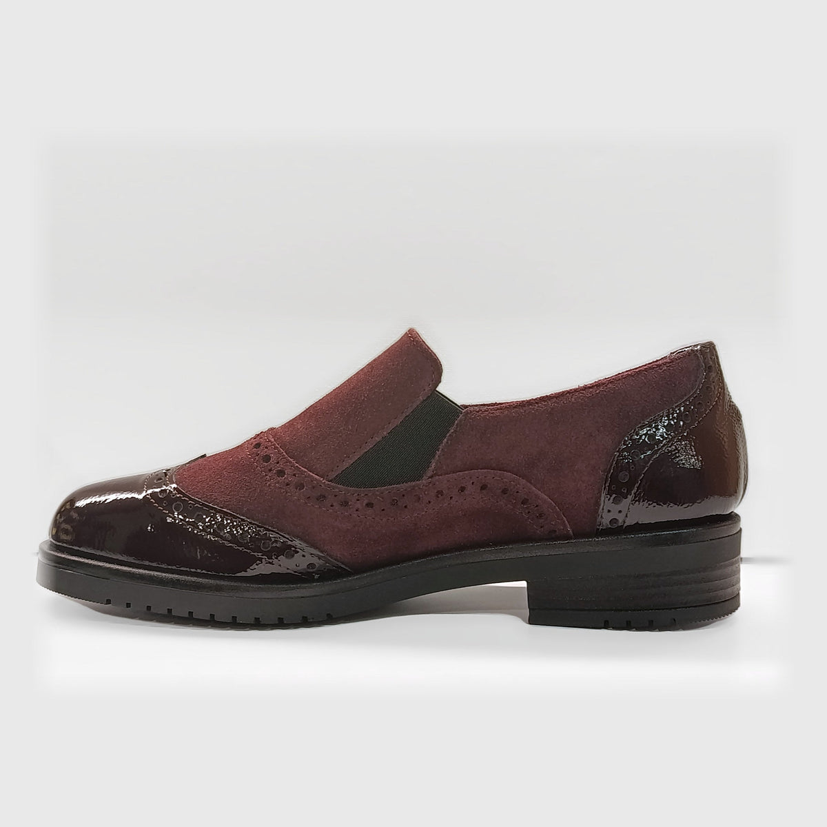 Slip-on Vernissage bordeaux coda di rondine