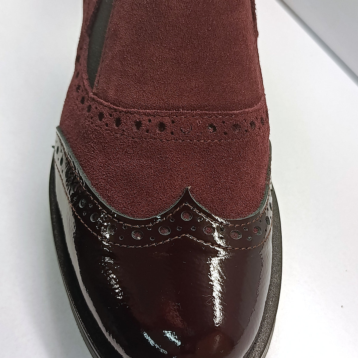 Slip-on Vernissage bordeaux coda di rondine